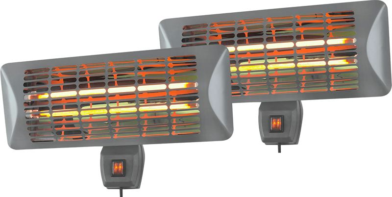 Foto van Eurom q-time 2000 terrasverwarmer duo pack