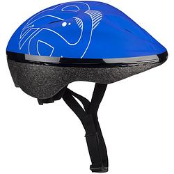 Foto van Nijdam helm sky base junior eps/pet zwart/blauw mt 52-56 cm