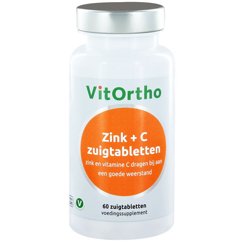 Foto van Vitortho zink + c zuigtabletten