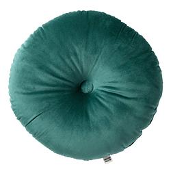 Foto van Dutch decor olly - sierkussen rond velvet sagebrush green 40 cm - groen - groen