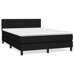 Foto van The living store boxspringbed - comfort - bed en matras - 140 x 190 x 78/88 cm - pocketvering