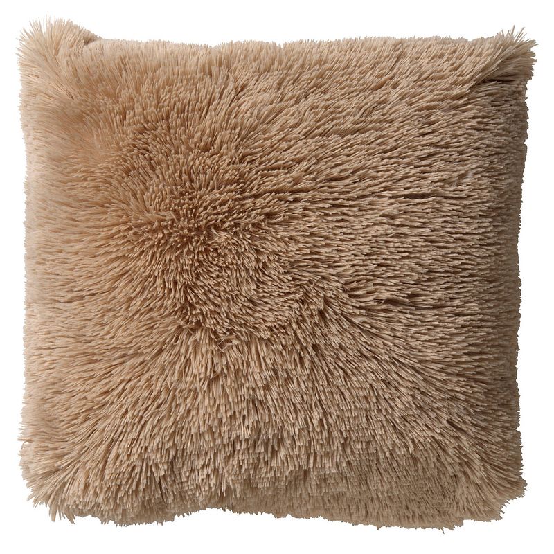 Foto van Dutch decor sierkussen fluffy 45x45 cm pumice stone