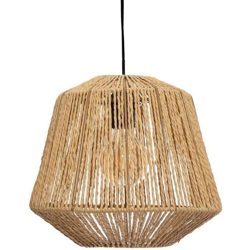 Foto van Hanglamp touw - e27 - 40 w - h. 26 cm - beige