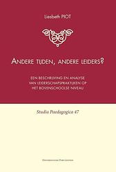 Foto van Andere tijden, andere leiders? - liesbeth piot - paperback (9789058679963)