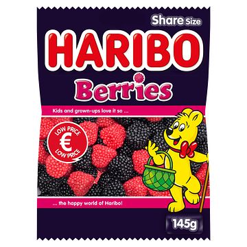 Foto van Verpakking 135150 gram | haribo berries 145g aanbieding bij jumbo