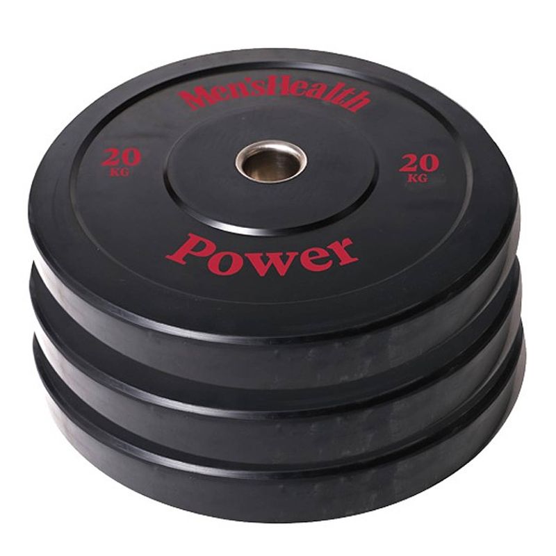 Foto van Men's health bumper plate - halterschijf - 50 mm - 20 kg