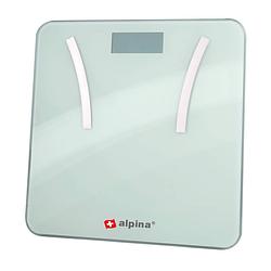 Foto van Alpina smart home - slimme personenweegschaal - met lichaamsanalyse en app - tot 8 gebruikers