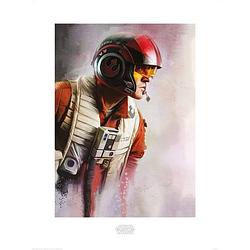 Foto van Pyramid star wars the last jedi poe paint kunstdruk 60x80cm