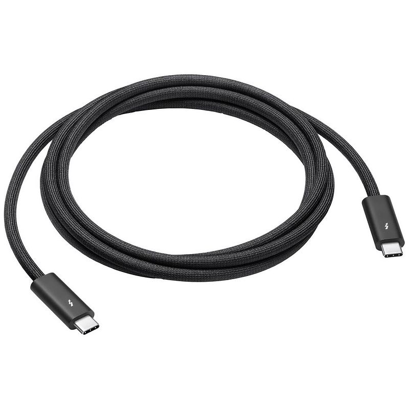 Foto van Apple thunderbolt aansluitkabel thunderbolt (usb-c) stekker 1.8 m zwart mn713zm/a thunderbolt-kabel