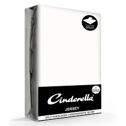 Foto van Cinderella jersey splithoeslaken ivory-160x200/210cm