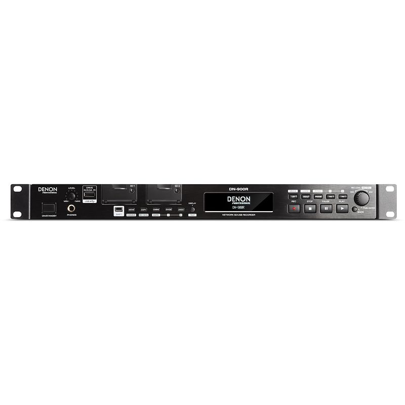 Foto van Denon professional dn-900r sdhc/usb/dante audio recorder