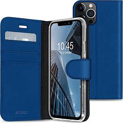 Foto van Accezz wallet case voor apple iphone 13 pro max telefoonhoesje blauw