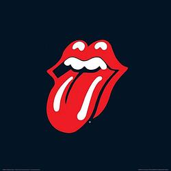 Foto van Pyramid the rolling stones lips kunstdruk 40x40cm