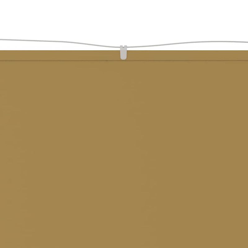 Foto van The living store balkonscherm - 140 x 420 cm - beige - oxford stof - waterbestendig - uv-bestendig