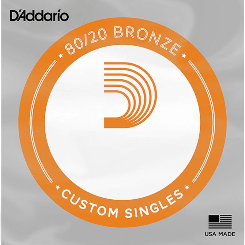 Foto van D'saddario bw035 bronze wound acoustic guitar single string .035 losse snaar voor westerngitaar