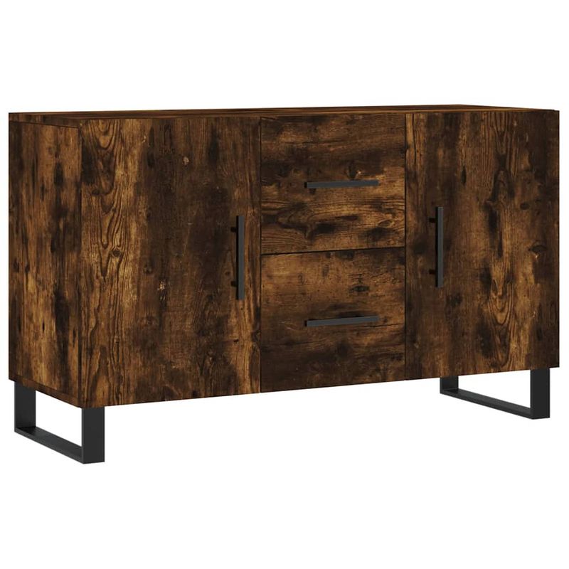 Foto van Vidaxl dressoir 100x36x60 cm bewerkt hout gerookt eikenkleurig