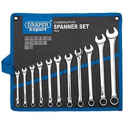 Foto van Draper tools metrische combinatiesleutel set 11-dlg zilver 29545