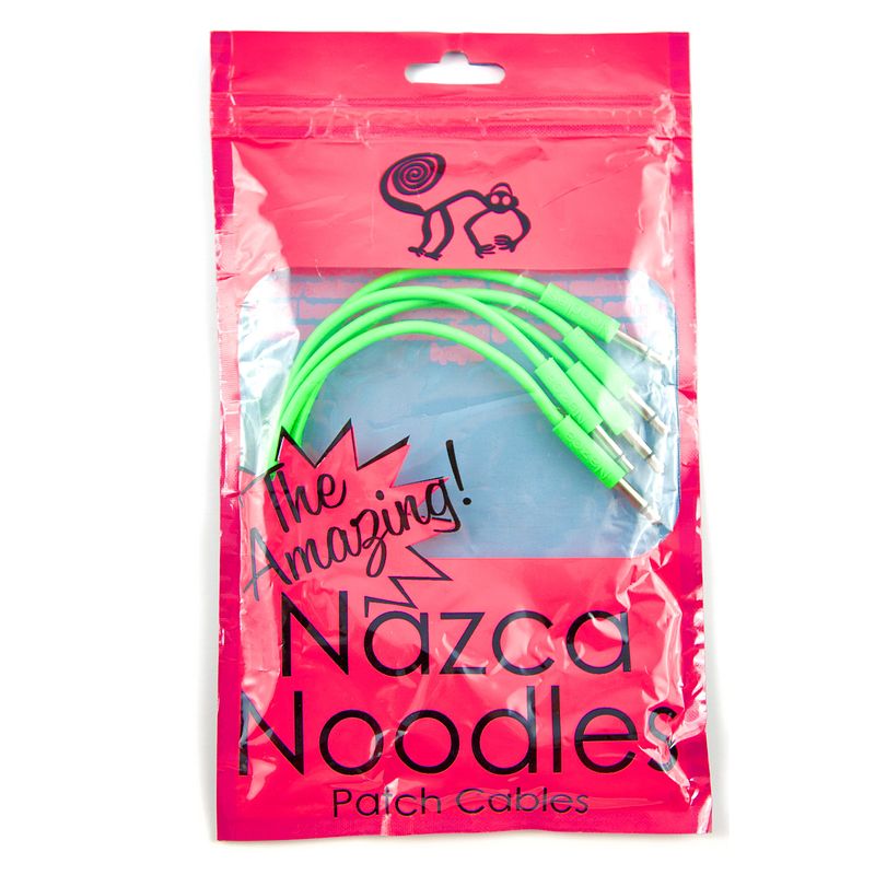 Foto van Cre8audio nazca noodles green 15 cm patchkabels (5 stuks)