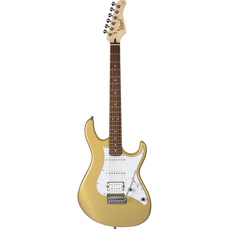 Foto van Cort g250 champagne gold metallic elektrische gitaar