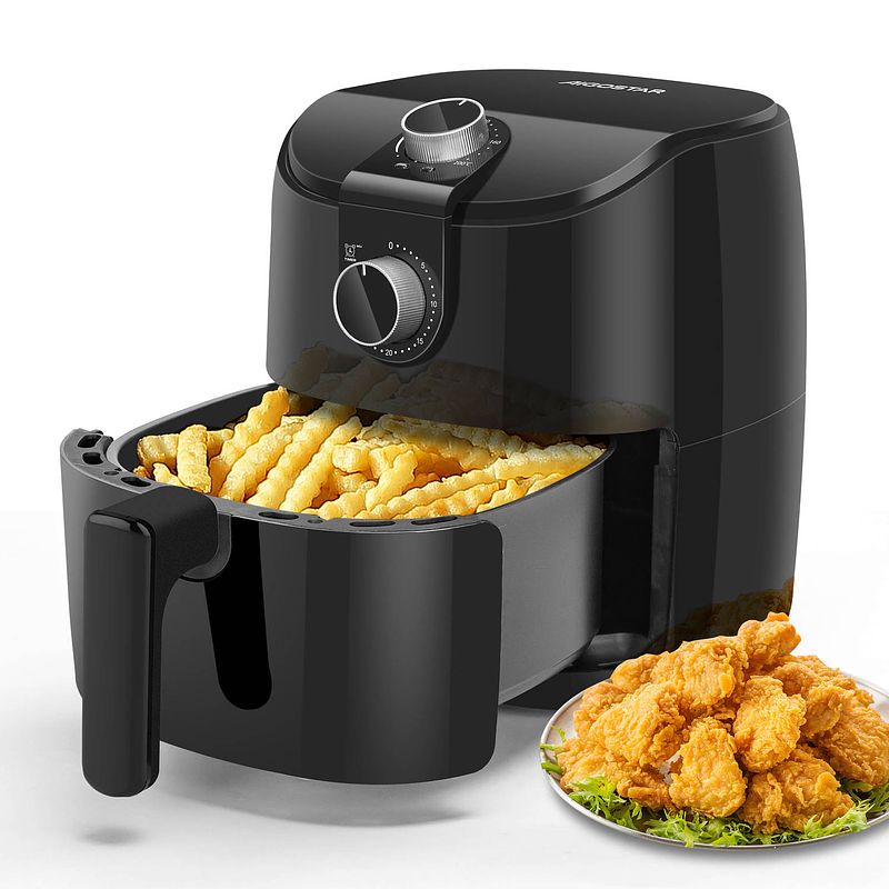 Foto van Aigostar hayden a - airfryer - heteluchtfriteuse 4 liter -1500w zwart