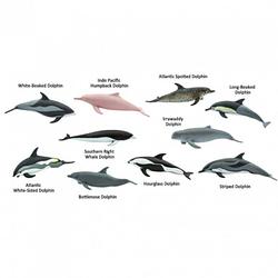 Foto van Safari speelset toob dolfijnen junior grijs 10-delig