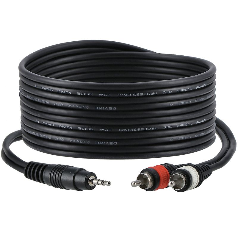 Foto van Devine va7030 jack 3.5 mm stereo - 2x rca male 3 m