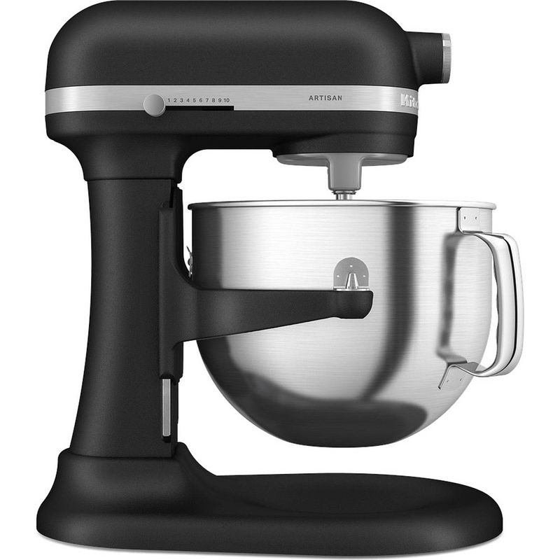 Foto van Kitchenaid artisan 5ksm70shxebm keukenmachine 6.6l vulkaan zwart