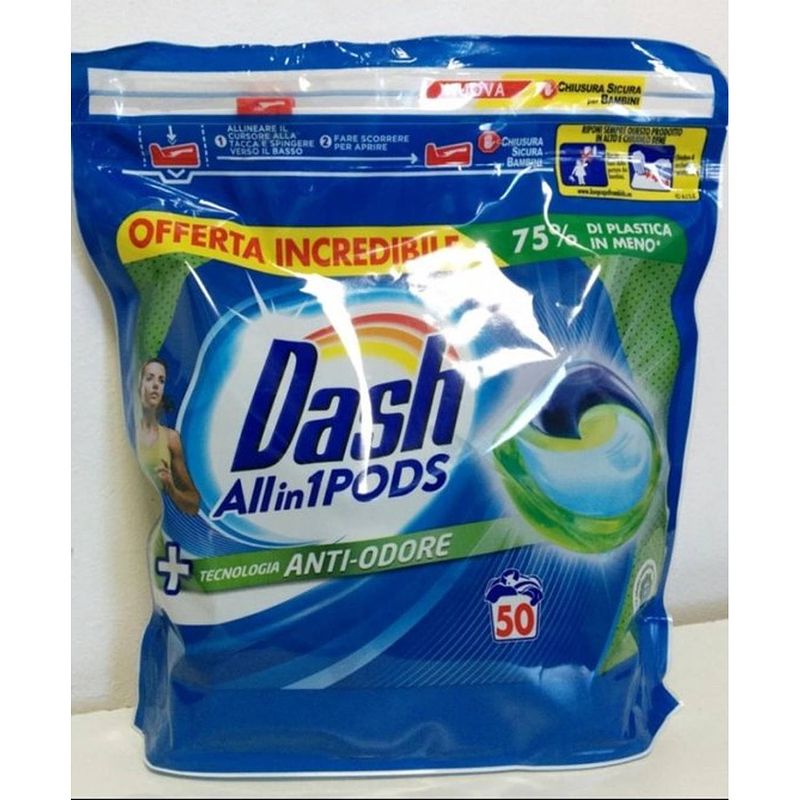 Foto van Dash - all in one - +active geurbestrijding - 50 waspods