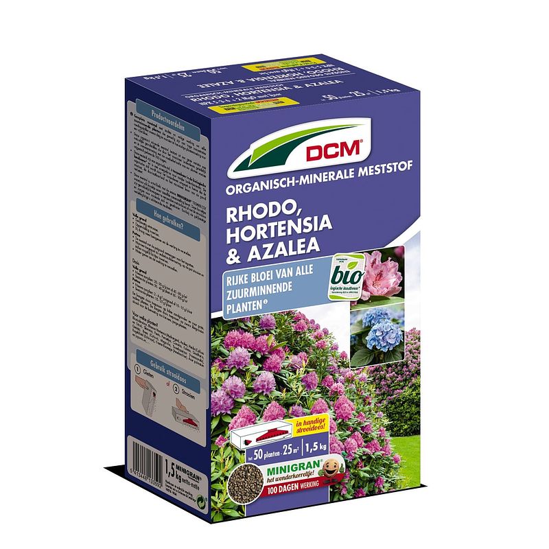 Foto van Meststof rhodo, hortensia, azalea & alle zuurminnende planten 1,5 kg