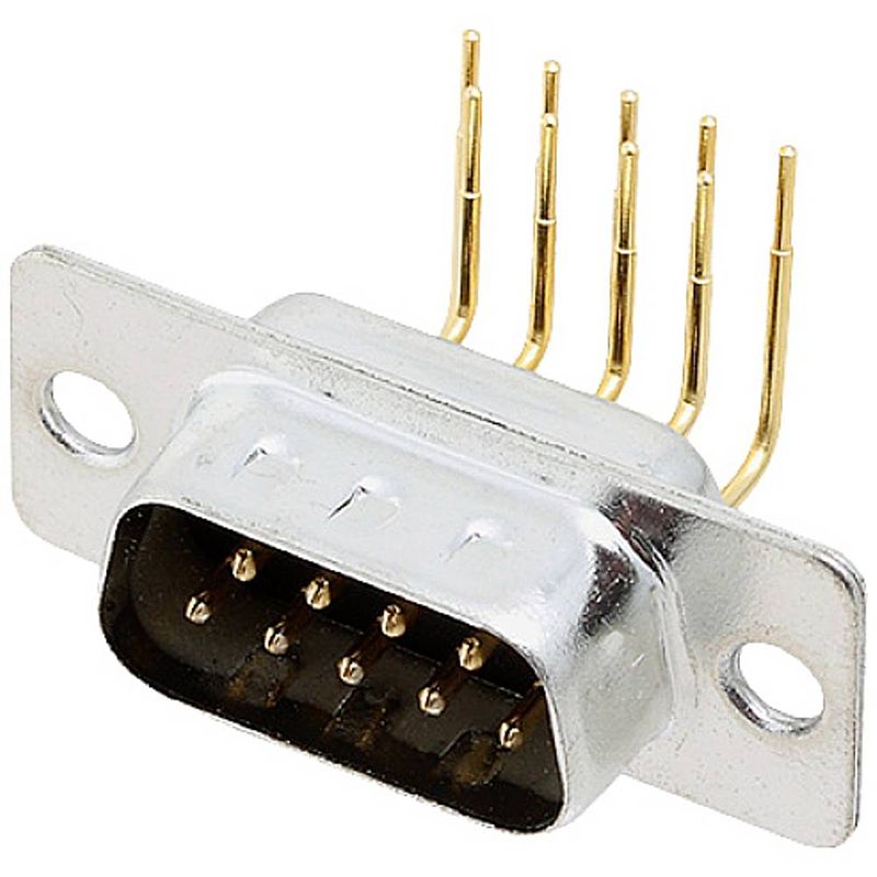 Foto van Encitech dd09-m-t-b-m-rbm 2103-2200-01 d-sub male connector 90 ° aantal polen: 9 soldeerpennen 1 stuk(s) tray