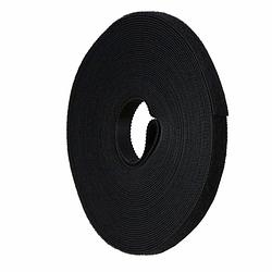 Foto van Innox hnl-10-10m-bk zwart klittenband 10mm breed, 10m lengte
