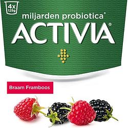 Foto van Activia yoghurt braam framboos 4 x 125g bij jumbo