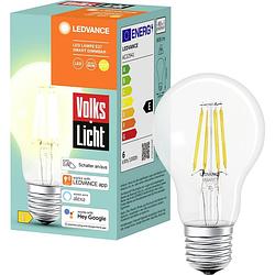 Foto van Ledvance smart+ energielabel: e (a - g) ac32941 - smart+ bt filament classic dimmable cla60 e27 6 w warmwit