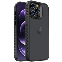 Foto van Accezz rugged frosted backcover iphone 14 pro max telefoonhoesje zwart