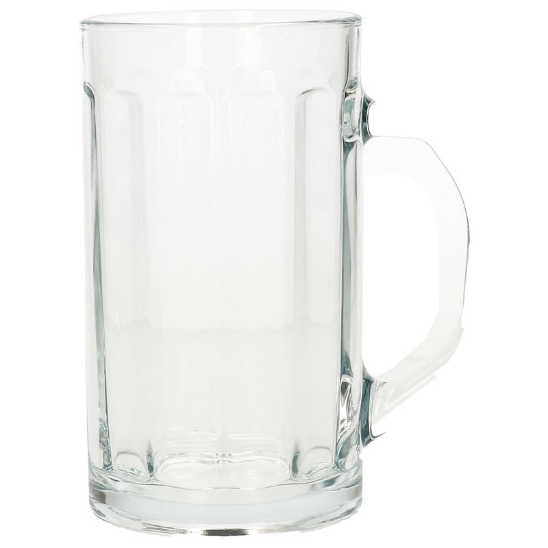 Foto van Glasmark bierglazen - bierpullen - transparant glas - 6x stuks - 500 ml - oktoberfest - bierglazen