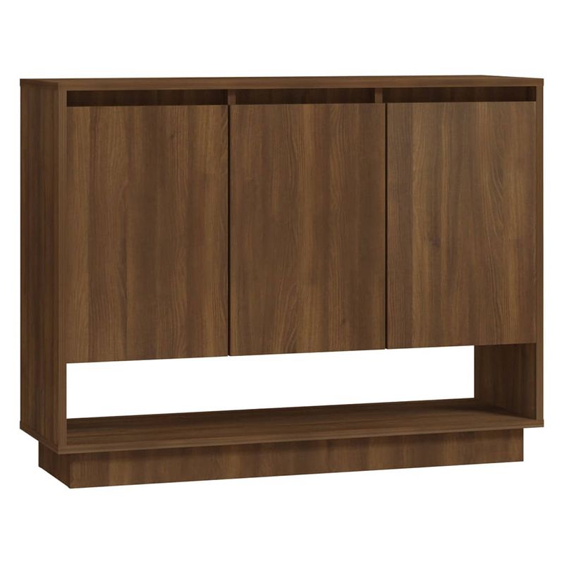 Foto van Vidaxl dressoir 97x31x75 cm spaanplaat bruineikenkleurig