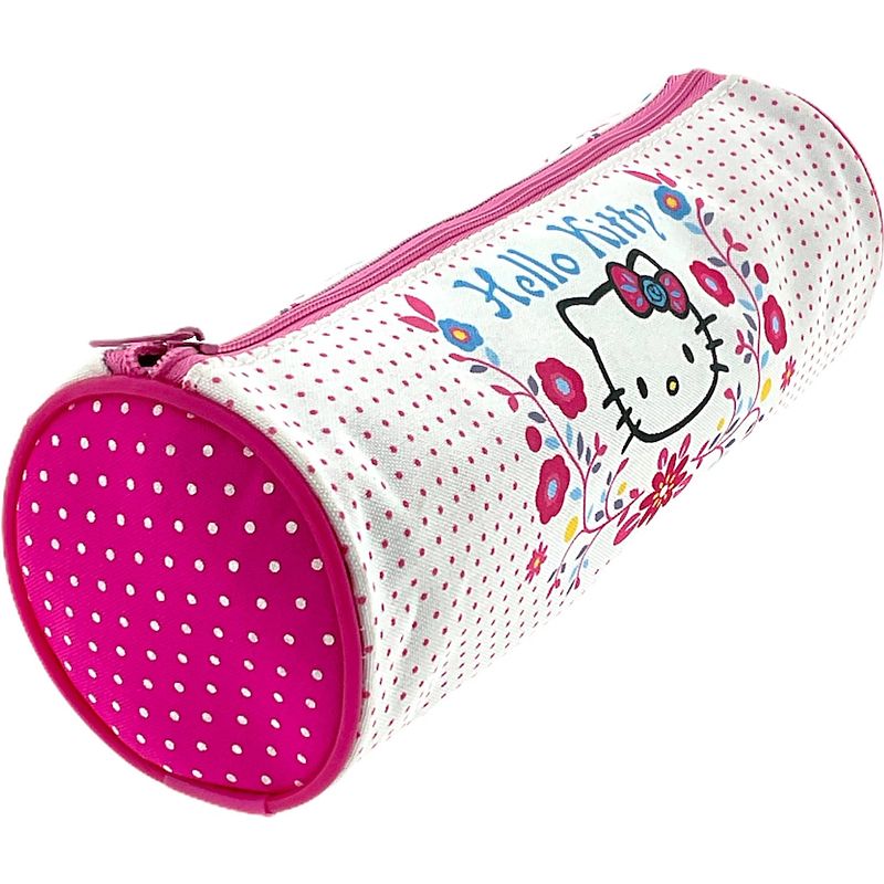 Foto van Hello kitty wit roze schooletui pennenzak tekenetui - 22 x 8 cm