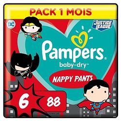 Foto van Pampers baby-dry broek maat 6 - 88 slipjes - 1 maandverpakking