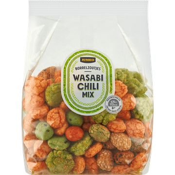 Foto van Jumbo borrelzoutjes wasabi chili mix 175g