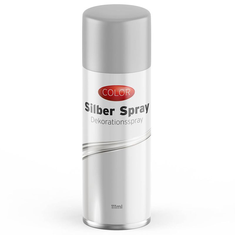 Foto van Decoratie spray zilver/zilverspray 111 ml - feestdecoratievoorwerp