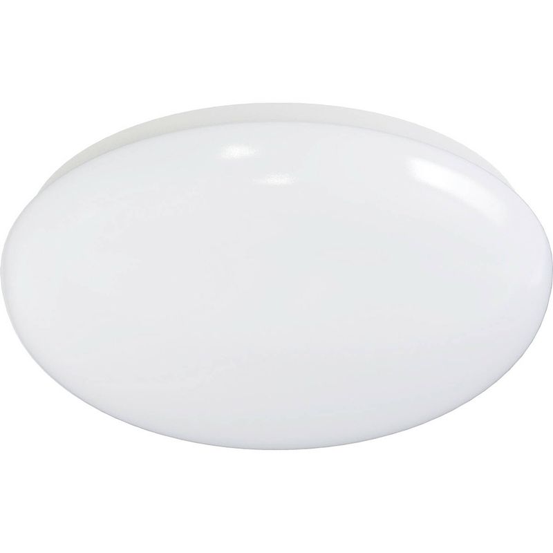 Foto van Led plafondlamp - aigi arory - opbouw rond - 24w - natuurlijk wit 4000k - mat wit - aluminium