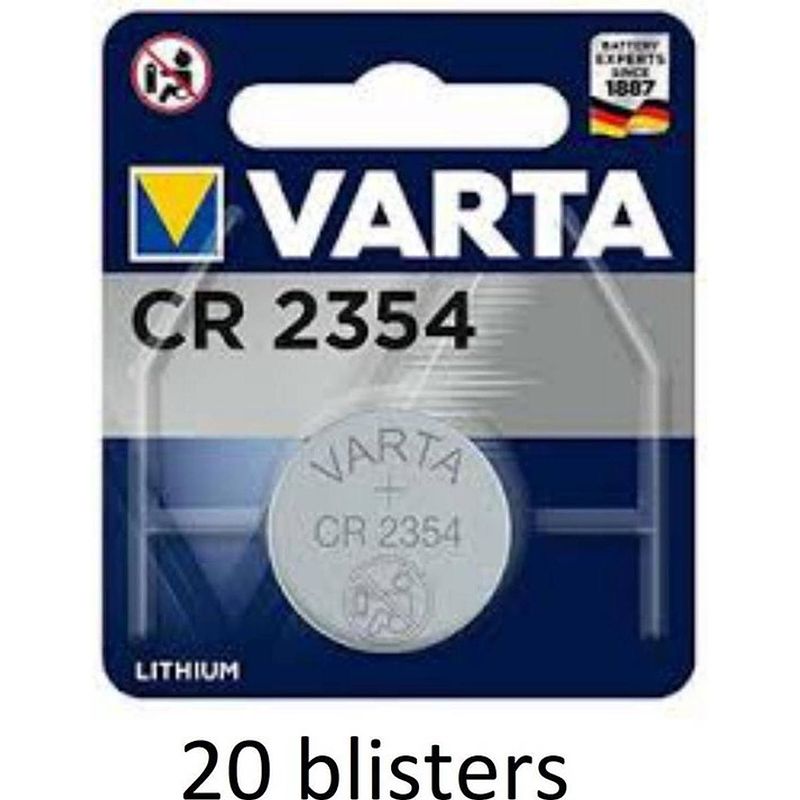 Foto van 20x varta cr2354 lithium knoopcel batterij 3v