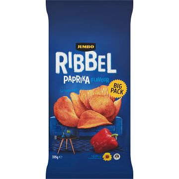 Foto van Jumbo ribbel paprika chips 335g