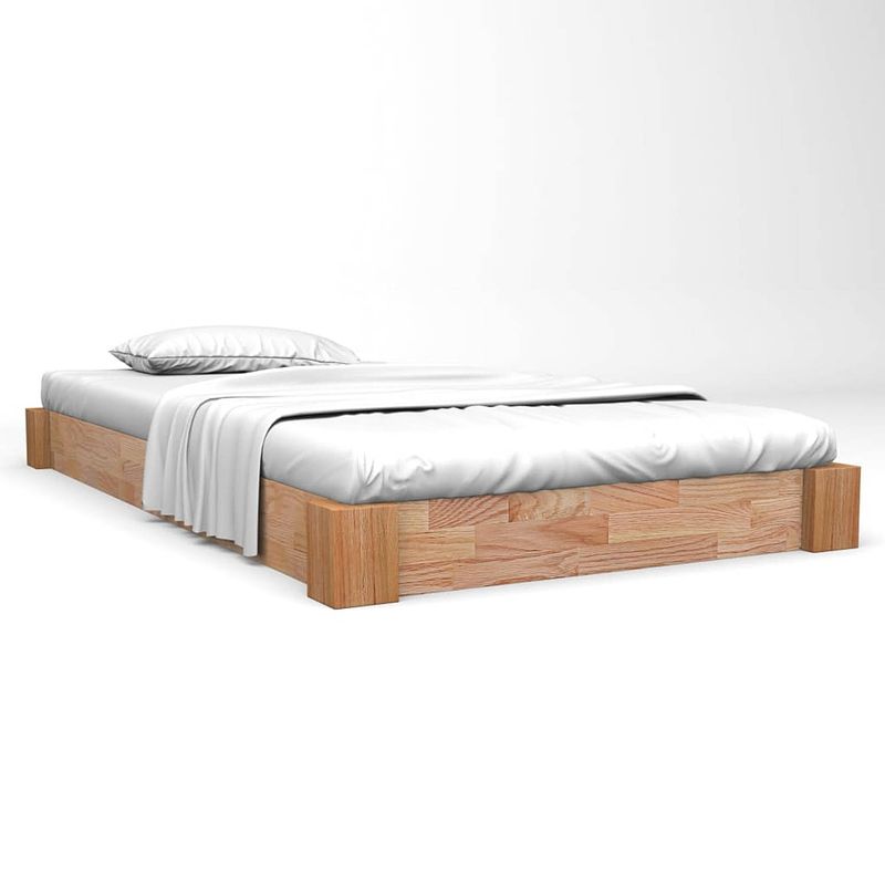 Foto van Vidaxl bedframe massief eikenhout 160x200 cm