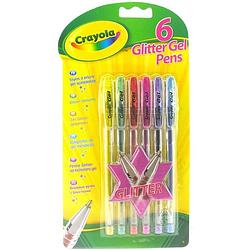Foto van Crayola gelpennen glitter junior 14 cm 6-delig