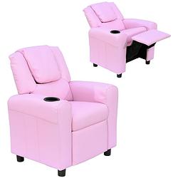 Foto van Kinderstoel - kinderzetel - kindersofa - kinderbankje - relaxstoel - roze - 62 x 56 x 69 cm