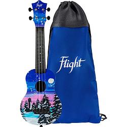 Foto van Flight ultra travel series uts-42 snow kunststof sopraan ukelele met hoes