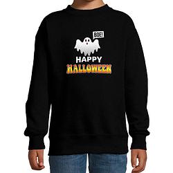 Foto van Halloween spook / happy halloween horror trui zwart voor kinderen - verkleed sweater / kostuum 3-4 jaar (98/104) - feest