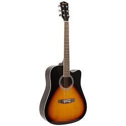 Foto van Fazley w40-sb akoestische western gitaar sunburst