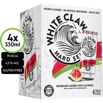 Foto van White claw hard seltzer watermelon 330ml bij jumbo